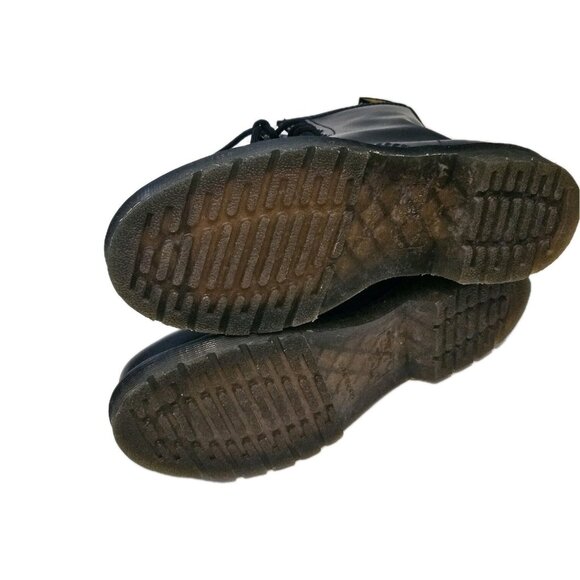 Dr. Martens Black 1460 Smooth Leather Lace up Combat Boots Womens 8 Mens 7 - Picture 4 of 4